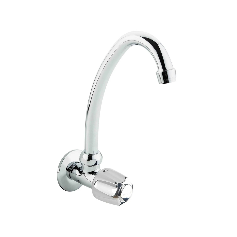 LLAVE TREBOL GRAZIA CROMADA DE LAVADERO COCINA PARED DE 1-2 EXTERIOR ABS MARCA TREBOL LLAVE TREBOL GRAZIA CROMADA DE LAVADERO COCINA PARED DE 1/2" EXTERIOR ABS - Imagen 1