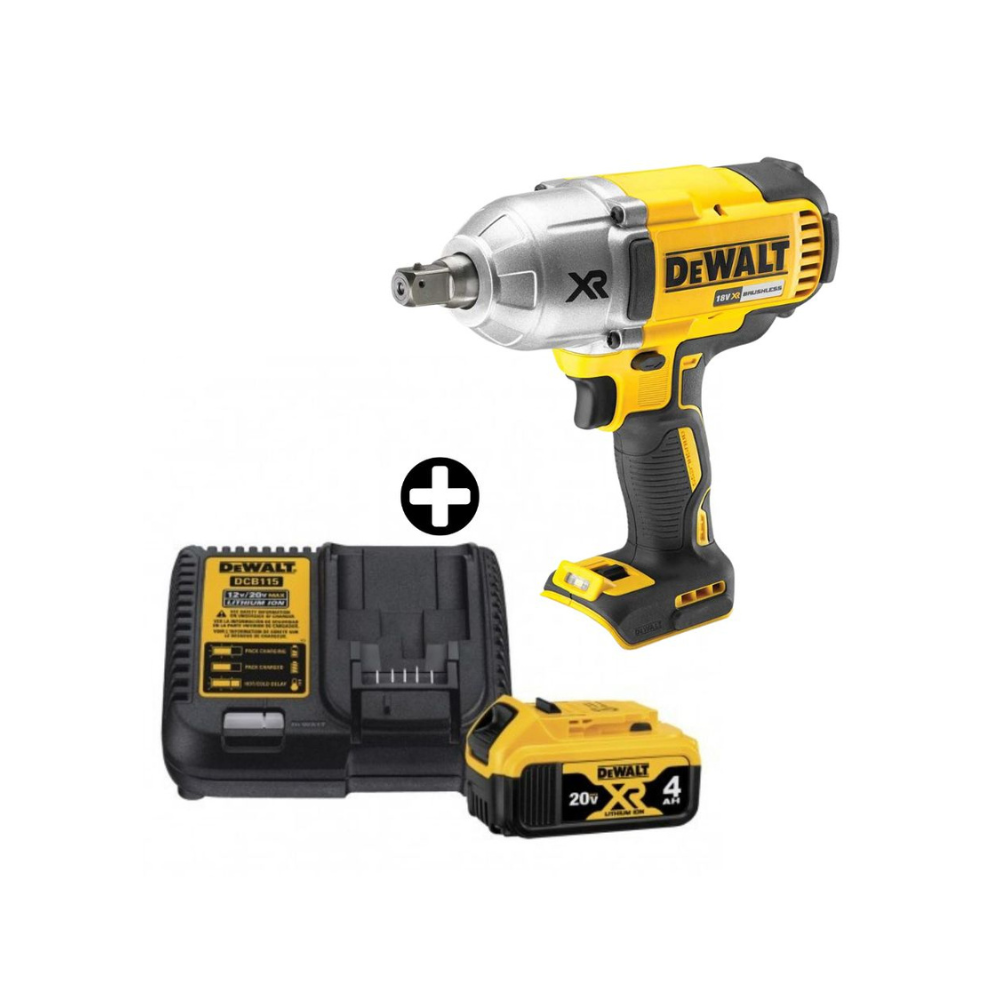 LLAVE DE IMPACTO 1-2 20V INC 1 BATERIA 4 AH Y CARGADOR MARCA DEWALT COD DCF899B LLAVE DE IMPACTO 1/2" 20V INC 1 BATERIA 4 AH Y CARGADOR COD DCF899B - Imagen 1