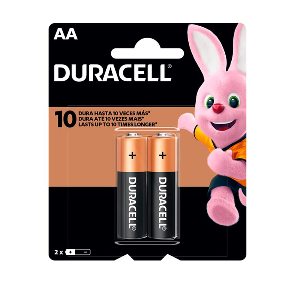 PILA DOBLE A MARCA DURACELL PILAS AA X 2 UND COD. MN 1500B2 MARCA DURACELL - Imagen 1