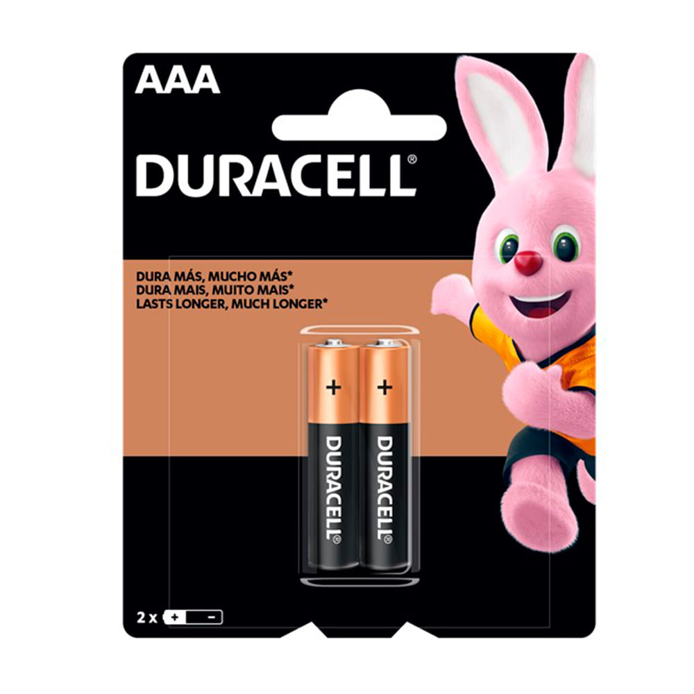 PILA TRIPE A MARCA DURACELL PILA AAA X 2 UND COD. MN 2400B2 MARCA DURACELL - Imagen 1